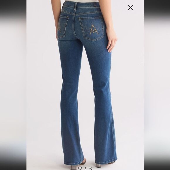 7 for all mankind flare bootcut jeans 27 - Picture 2 of 15